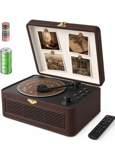 Retro bluetooth player with - cd,