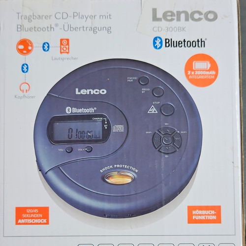Lenco 300bk portable - cd-300bk,