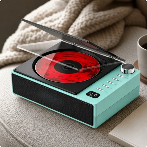 Portable player with - f, m
