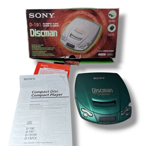Sony discman 191 mega bass - discman, d-191